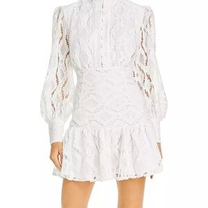 Bardot Remy Lace Long Sleeve Mini Dress